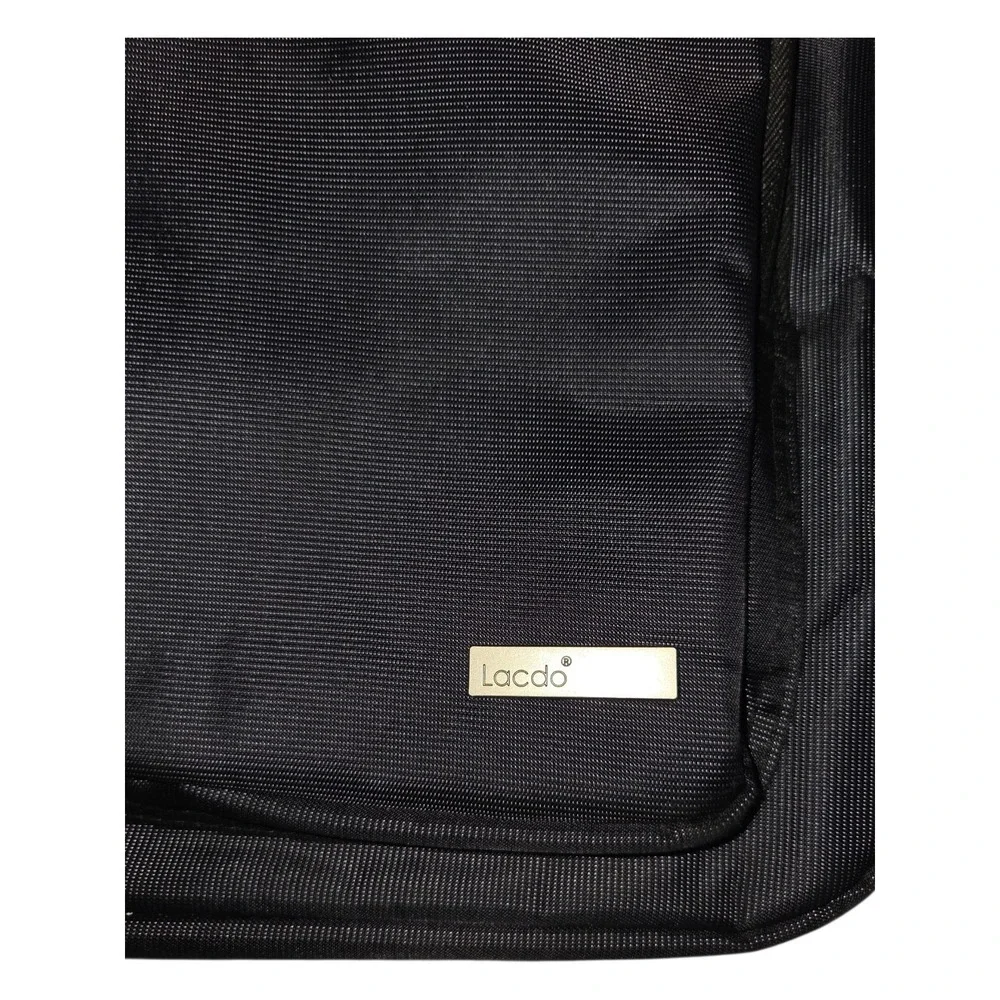 Lacdo Laptop Briefcase Mens OS Black Messenger Bag Padded Multi-Pocket Business